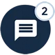 Chat bubble icon indicating communication
