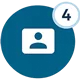 User profile icon for identification